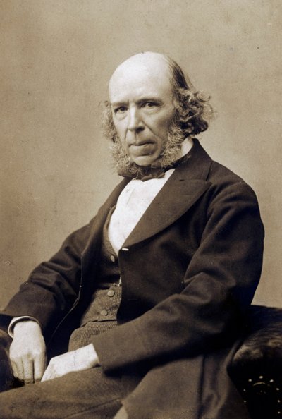 Herbert Spencer, c. 1890 (foto a p/b) de School English
