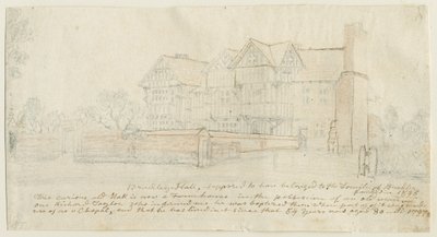 Kingswinford - Bradley Hall: desenho a lápis de cor de School English