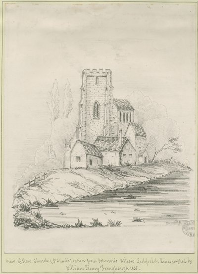 Lichfield - Igreja de St. Chad: zincographed de School English