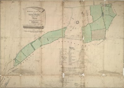 Mapa de Willesden, Londres (litho) de School English