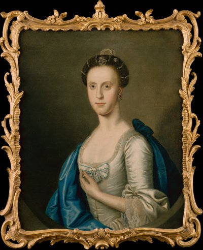 Retrato de uma senhora (óleo sobre tela) de School English