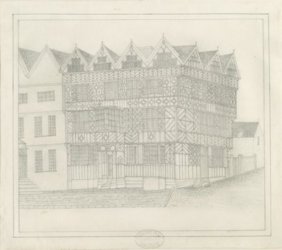 Stafford - Antiga &39;Casa Alta&39;: desenho a lápis, nd [c 1860] (desenho) de School English
