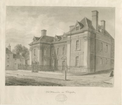 Stafford - Shire Hall: pintura a aquarela de School English