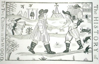 A História das Duas Crianças na Madeira, a partir de uma colecção de livros de capítulos sobre a esoterica, c14th-c17th (xilogravura) de School English