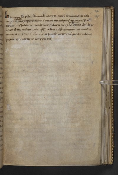 Thureth; código anglo-saxónico VI Æthelred, em latim e inglês antigo, Cotton MS Claudius A III f.35r de School English