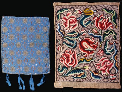Duas capas de almofada bordadas, Inglês de School English