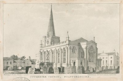 Igreja Uttoxeter [Novo]: litografia, nd [c 1839] (imprimir) de School English