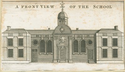 Wolverhampton - Escola Gramática: gravura em aquatint, nd [c 1751] (imprimir) de School English