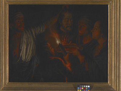 Salomé com cabeça de João Baptista (óleo sobre tela) de School European
