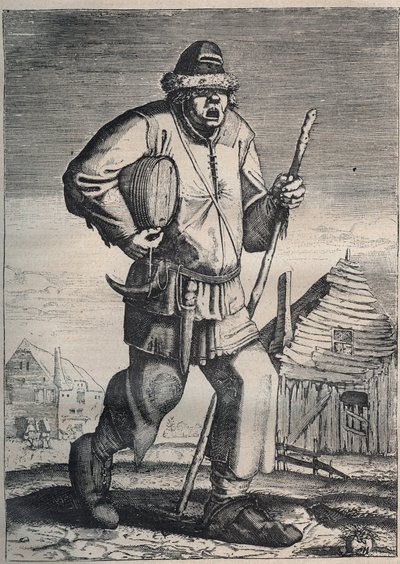 Revendedor de tintas - Gravura flamenga de School Flemish