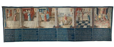 Os Milagres de Nossa Senhora da Potterie (tapeçaria) de School Flemish