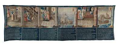 Os Milagres de Nossa Senhora da Potterie (tapeçaria) de School Flemish