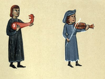 Um Trovador da Idade Média, ilustração do 