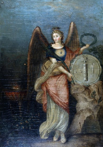Alegoria da Revolução e da República (Símbolos Maçónicos) de School French