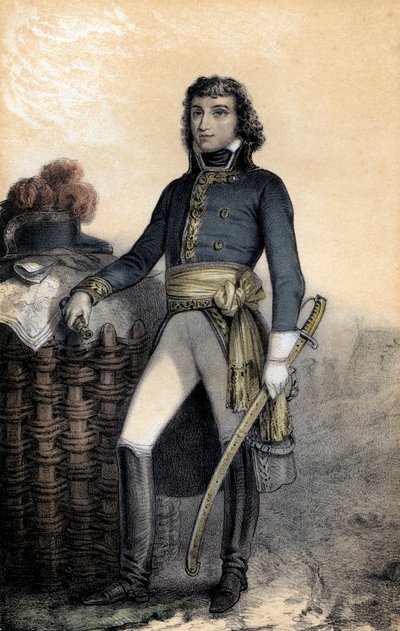 Barthelemy-Catherine Joubert (1769-1799) ingles geral - Barthelemy Catherine Joubert (1769-1799) ingles geral - gravura de School French