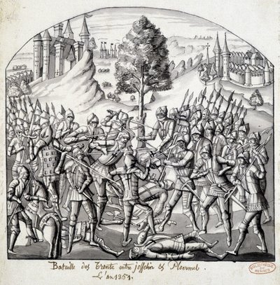 Batalha do Trento entre Josselin e Ploermal, no ano de 1351 de School French