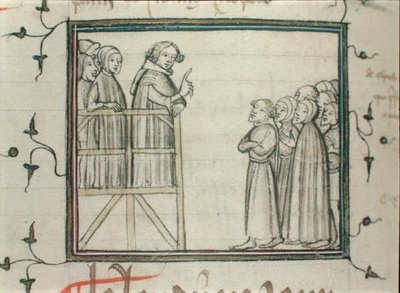 Charles V (1338-80), a Sábia Pregação em Les Halles, Paris, em 1364 de School French
