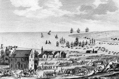 Evacuação da Holanda pelo Anglo Russo e rendição do Duque de York no 10º nevoeiro An VIII (1 de Novembro de School French