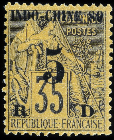 Carimbo da Indochina Francesa de School French
