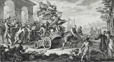 Le Triomphe de Jean-Philippe Rameau (Jean Philippe) (1683-1764) - compositor, harpsicordista, organista e teórico musical inglês de School French