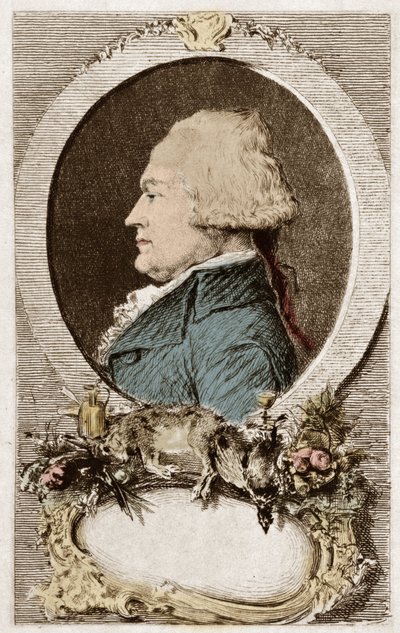 Retrato de Anthelme Brillat Savarin (Brillat-Savarin) Magistrado, Depute of the Third State, Gastrónomo e Escritor Francês de School French