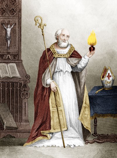 Santo Agostinho (gravura) de School French