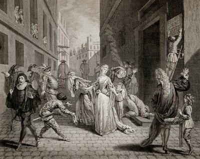 Terror (1793-1794): Os comediantes italianos (interpretando personagens da Commedia dell