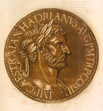 O Imperador Adriano (cor litho) de School French