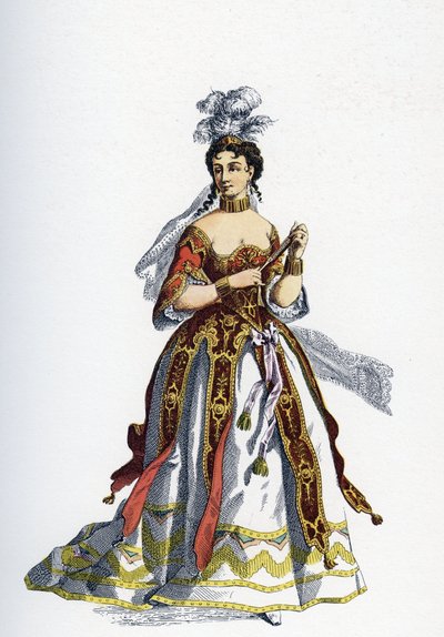 A Princesa de Elide - Ilustração para Obras de Arte Completas de Moliere - de School French