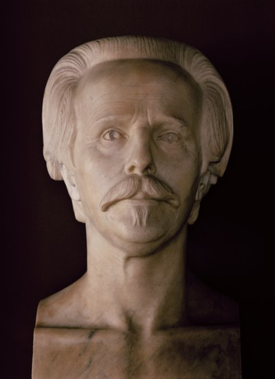 Busto de Karl May (mármore) de School German