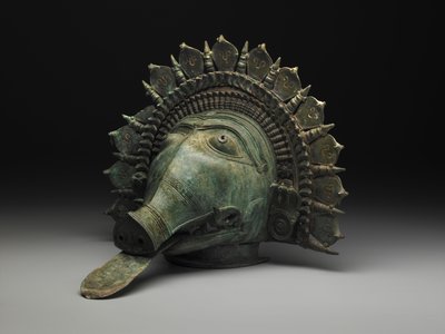 Máscara de javali-bhuta de School Indian