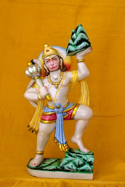 O Senhor Hanuman na Índia de mármore de School Indian