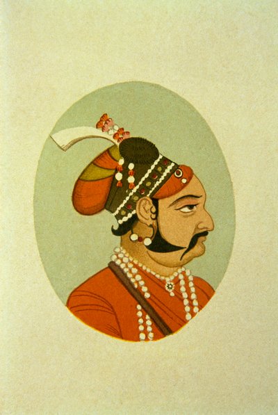 Retrato de Maharaja Jaisalmar Jaswant Singh, Índia de School Indian