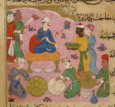 Preparação de betel para o sultão Ghiyath al-Din, do Ni