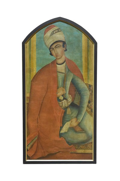 Um príncipe Zand, artista desconhecido (óleo sobre tela) de School Iranian