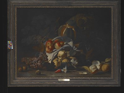 Fruta Natureza Morta (óleo sobre tela) de School Italian