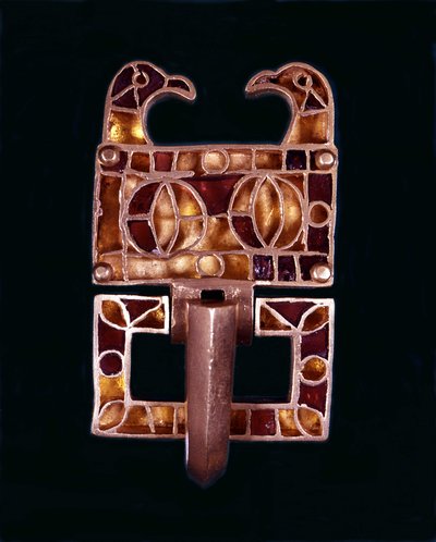 Fibula gótica. Século VI d.C. Milão, Museu do Castelo de School Italian