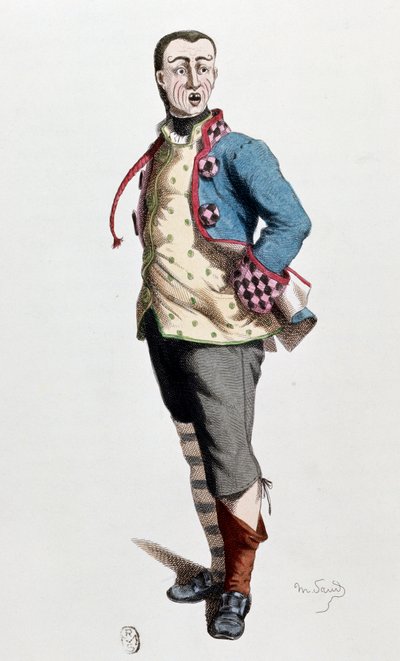 Stenterello, personagem tradicional do carnaval de Florença, Itália de School Italian