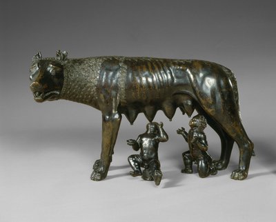 O Lobo Capitolino amamentando Rômulo e Remo de School Italian