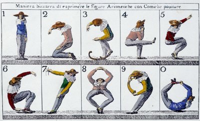 Estranha forma de expressar figuras com posturas cómicas - doc. italiano, n.d. de School Italian