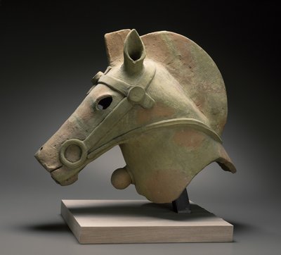 Haniwa Horse, sem data (barro vermelho) de Japanese School