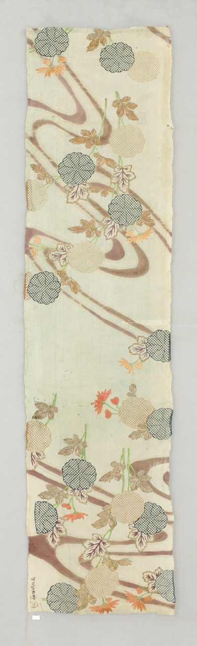 Fragmento de quimono (Pano) de Japanese School