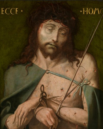 Ecce Homo, primeira metade do século XVI (óleo sobre painel) de School Netherlandish