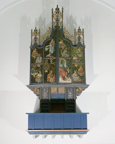 Órgão pintado de School Netherlandish