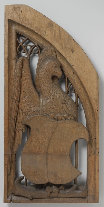 Painel de uma caixa de órgão, c. 1510-20 (carvalho com vestígios de policromia) de School Netherlandish