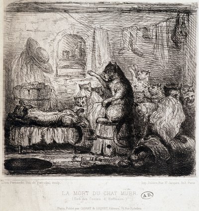 A Morte do Gato Murr (dos contos de Hoffmann) - Desenho, Portugal de School Portuguese