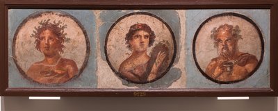 Retratos de medalhões, Pompeia de School Roman