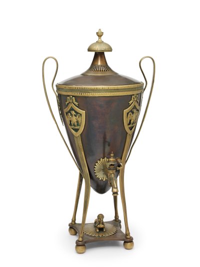 samovar de Napoleão, c.1815 (urna, café) de School Russian