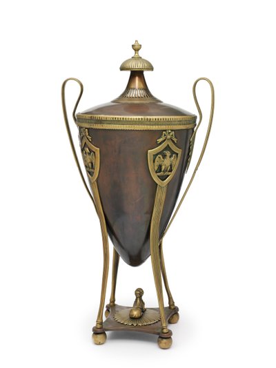 samovar de Napoleão, c.1815 (urna, café) de School Russian