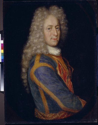 Portrait du marechal Ivan Yurievich Troubetskoy (1667-1750) (Retrato de Ivan Yurievich Trubetskoy ). Peinture anonyme, huile sur toile de School Russian